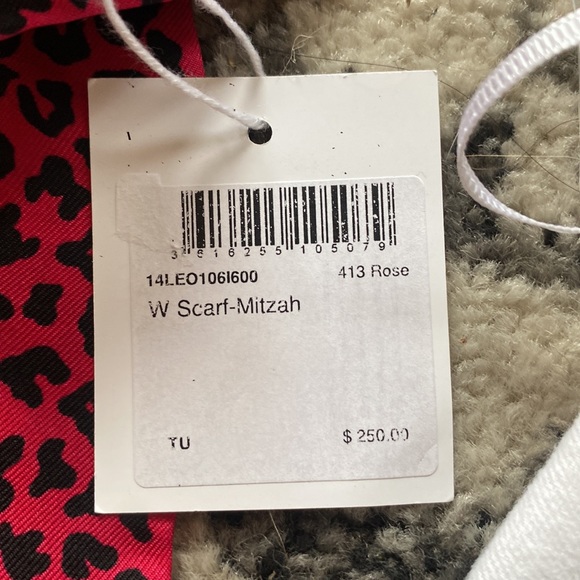 Dior Pop Mizza Mitzah Raspberry Silk Twill Scarf - Picture 3 of 4